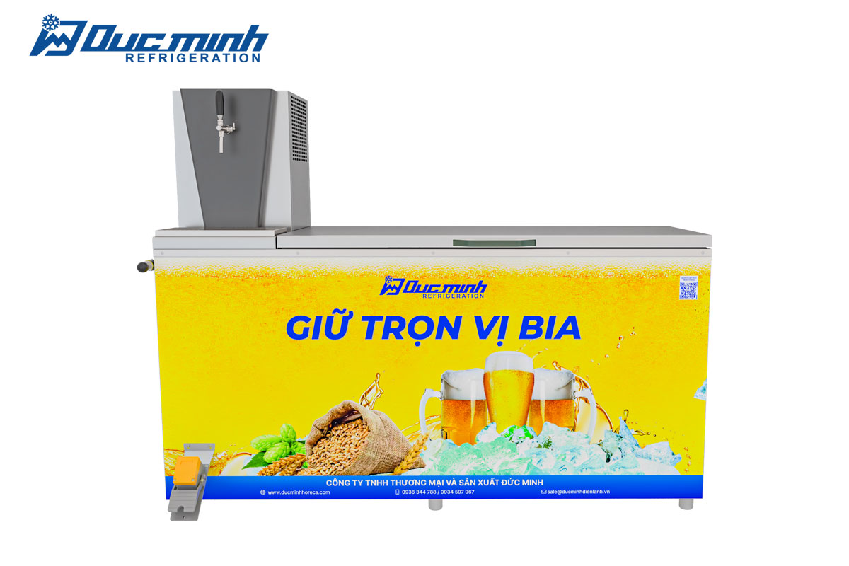 tủ bia hơi phù hợp với điểm bán nhỏ