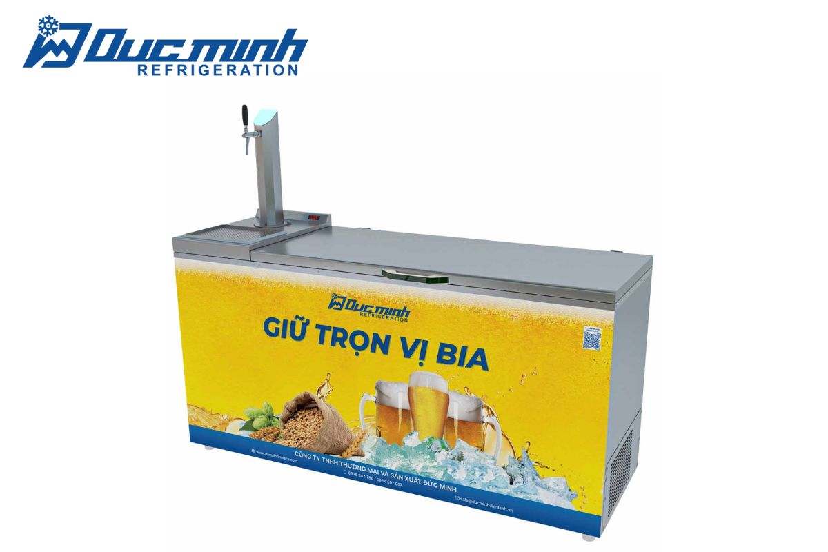 tủ bia hơi phù hợp với điểm bán nhỏ