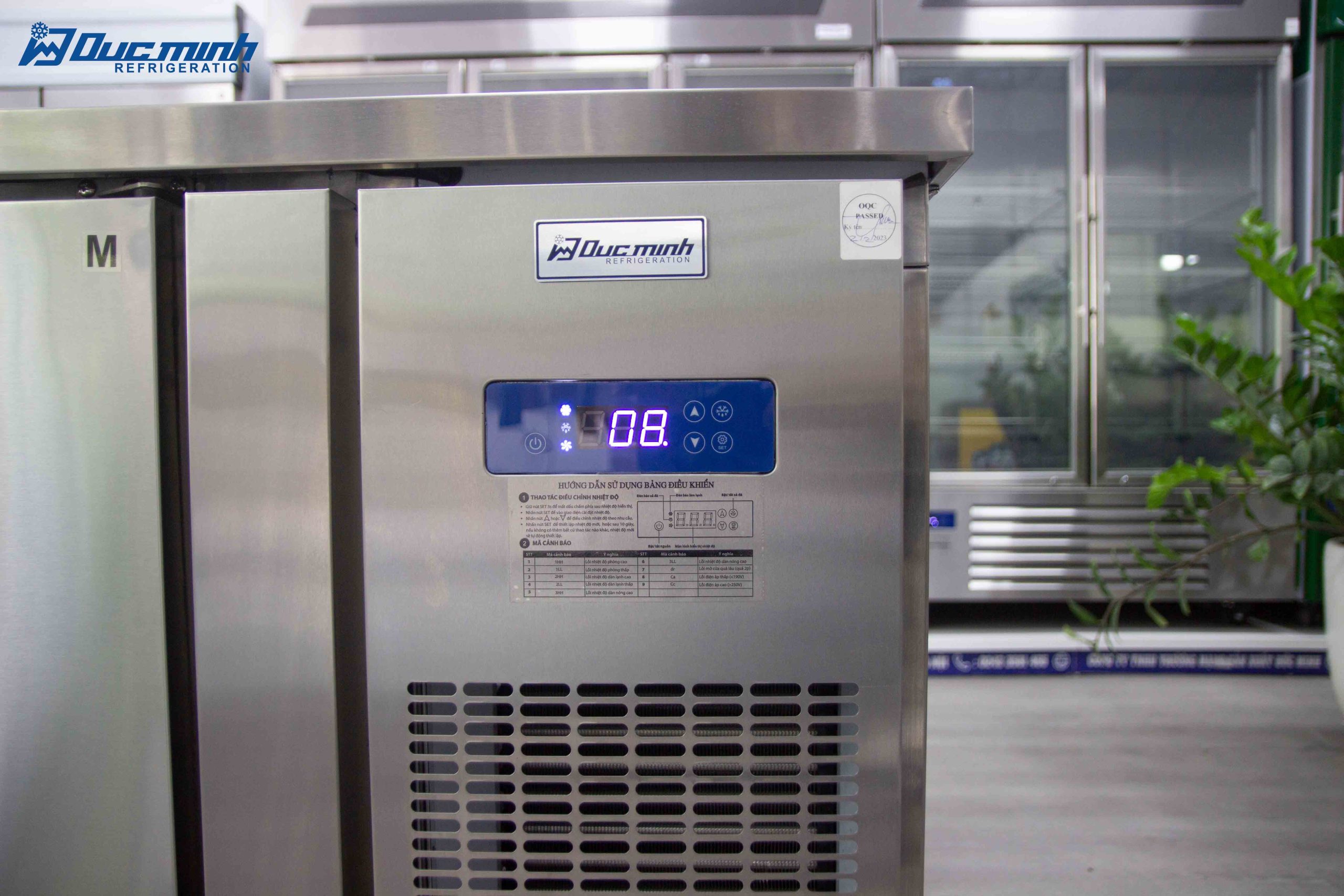 Tủ bàn mát 2 cánh Inox