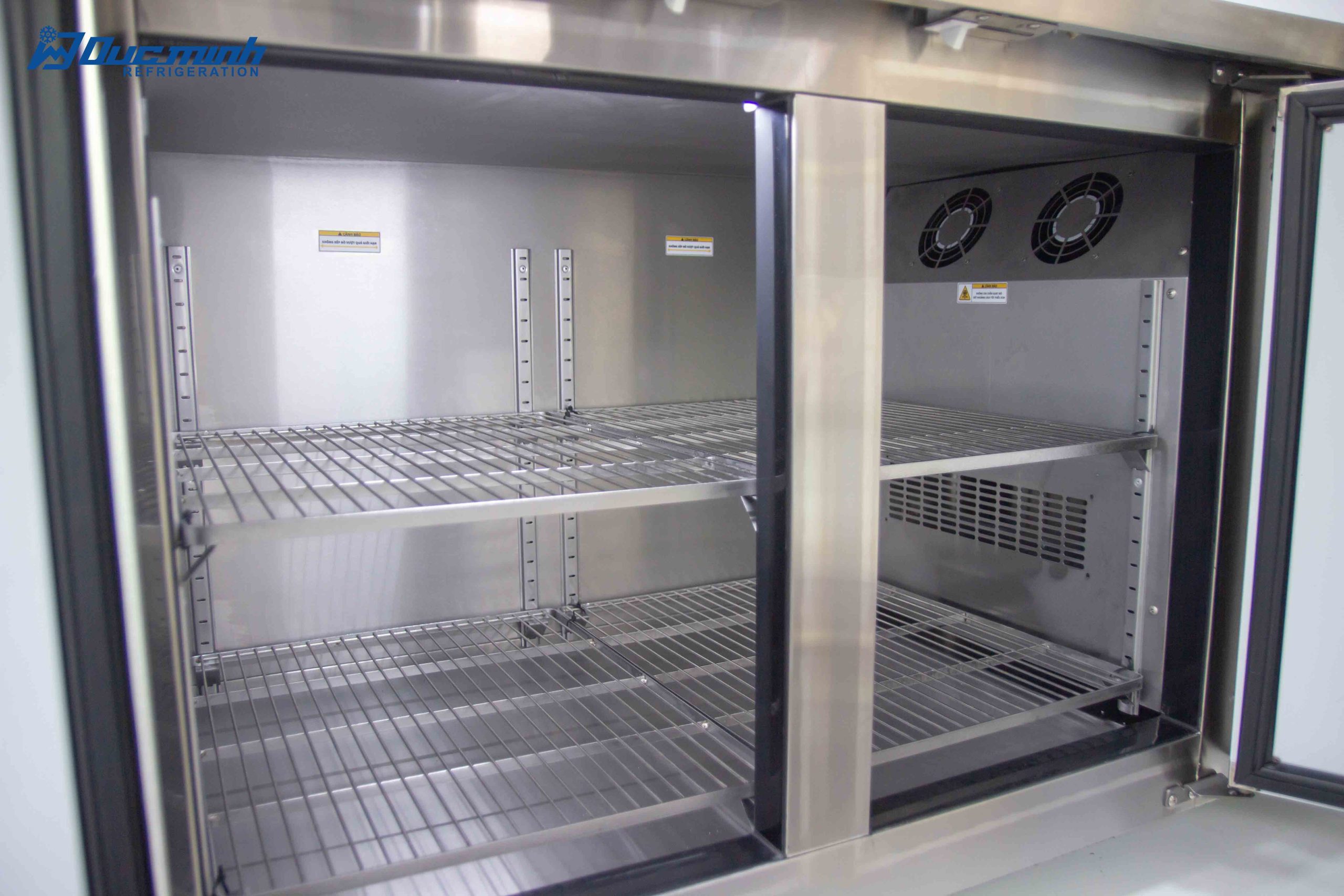 Tủ bàn mát 2 cánh Inox